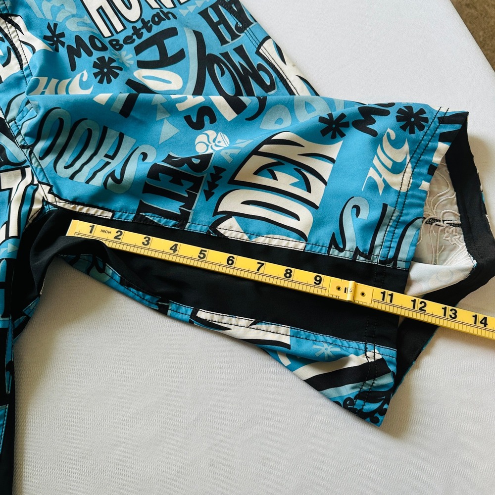 HIC Hawaiian Island Creations Mens Board Shorts 34‎ Howzit Surf Trunks Vacation - Picture 6 of 16
